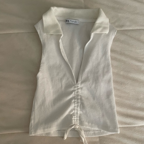 Zara Tops Zara White Crop Top Poshmark